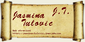 Jasmina Tulović vizit kartica